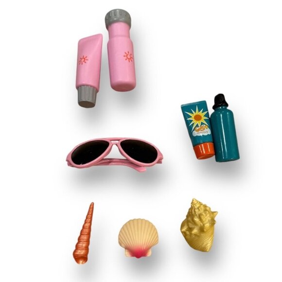 Our Generation Doll Beach Vacation Play Set - Swimsuits Sunglasses Accessories - Picture 10 of 12